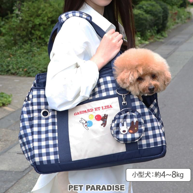 Amazon.co.jp: ペットパラダイス 犬 キャリー バッグ ギンガム リサと