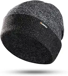 Gorro de caveira quente de inverno de lã - gorro de caveira masculino feminino para corrida, esqui, caminhada