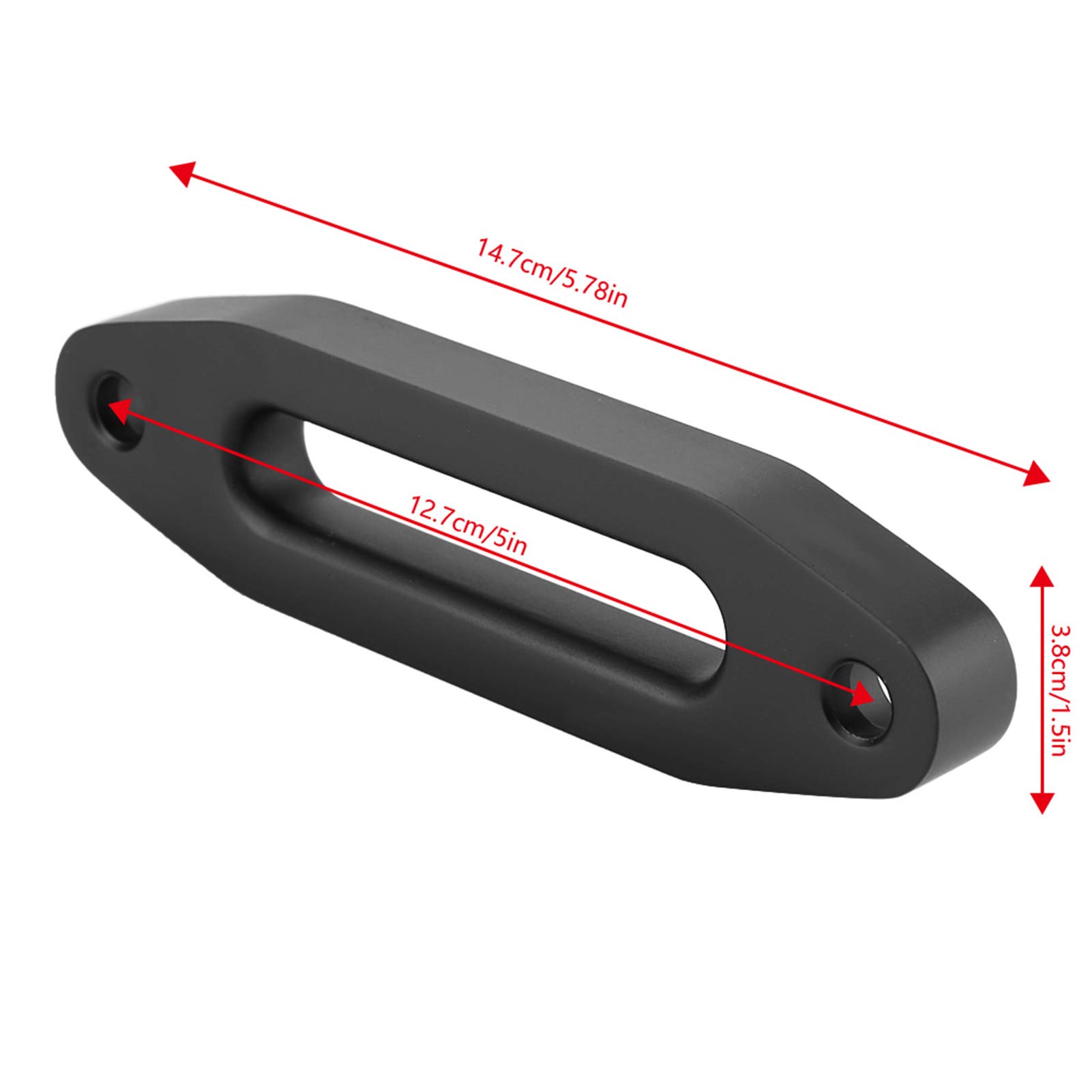 Passacavo, 6 Pollici Nero Alluminio Passacavo per Verricello Sintetico Cavo di Corda ATV Automotive Motore Parti di Telaio Verricelli Accessori