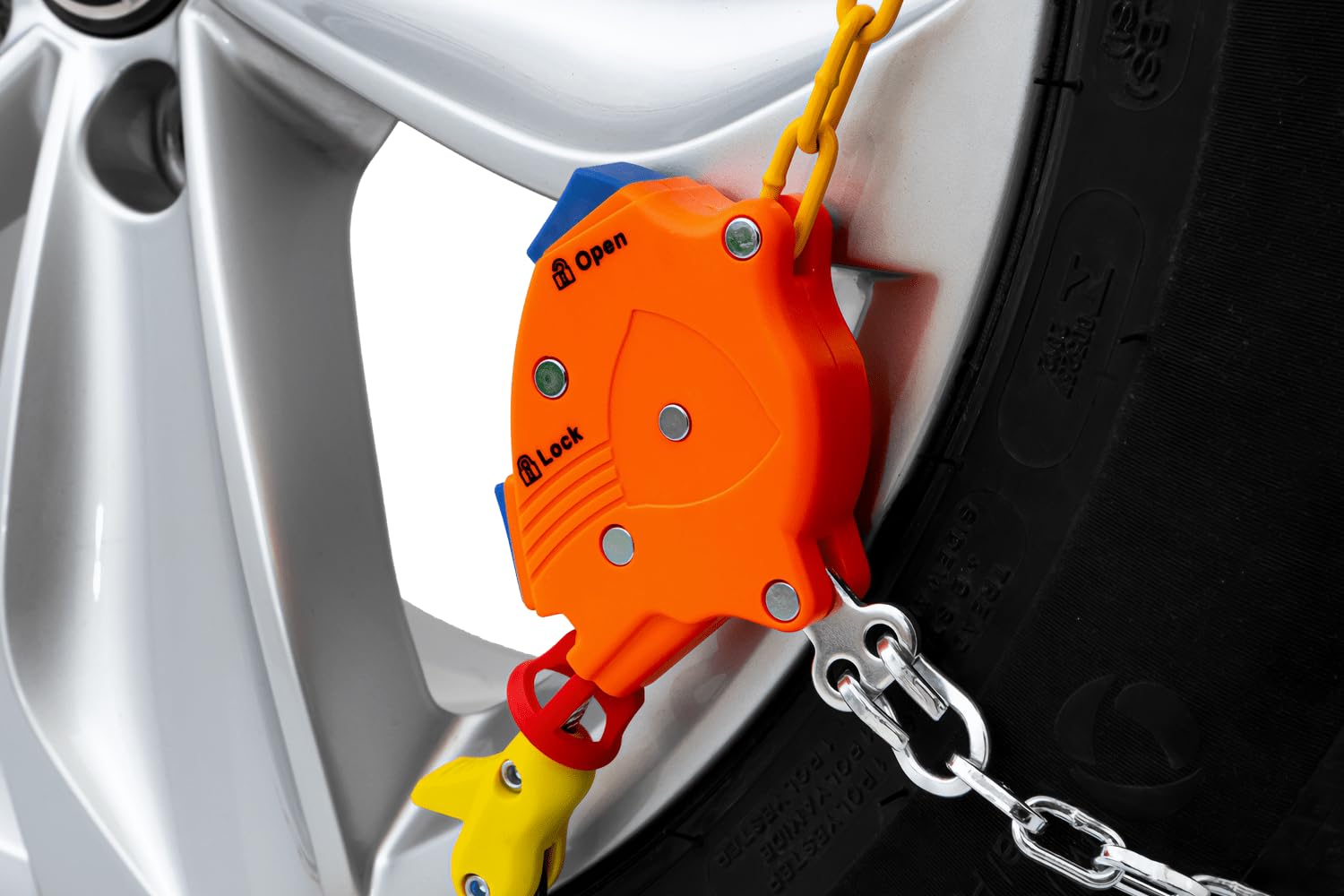 KNS 95 Catene da Neve 9 mm Autotensionanti per Pneumatici 215/70/14, Modello a Rombo per Auto con ABS ed ESP, Omologate ÖNORM V5117 ed EN 16662-1