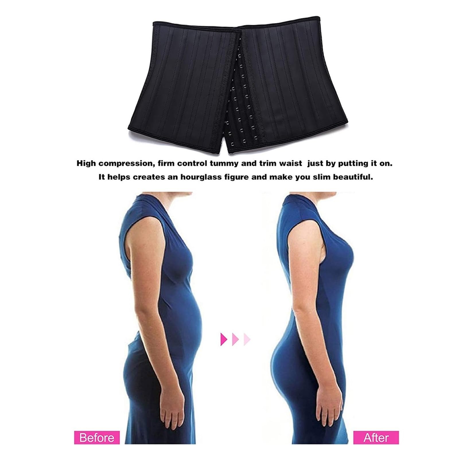 Bauchgurt Für Frauen Kurzes Korsett Taillentrainer Latex Body Shapewear Frauen Bauchformer Bauch Sllimming Gürtel Modelliergurt