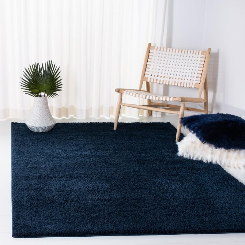 Image of Shaggy Area Rug - Extra Plush Luxury Carpet, Super Soft & Cozy Feel| Perfect for Living Room, Bedroom, and Stylish Home Decor- Blue (7 x 10 ft)