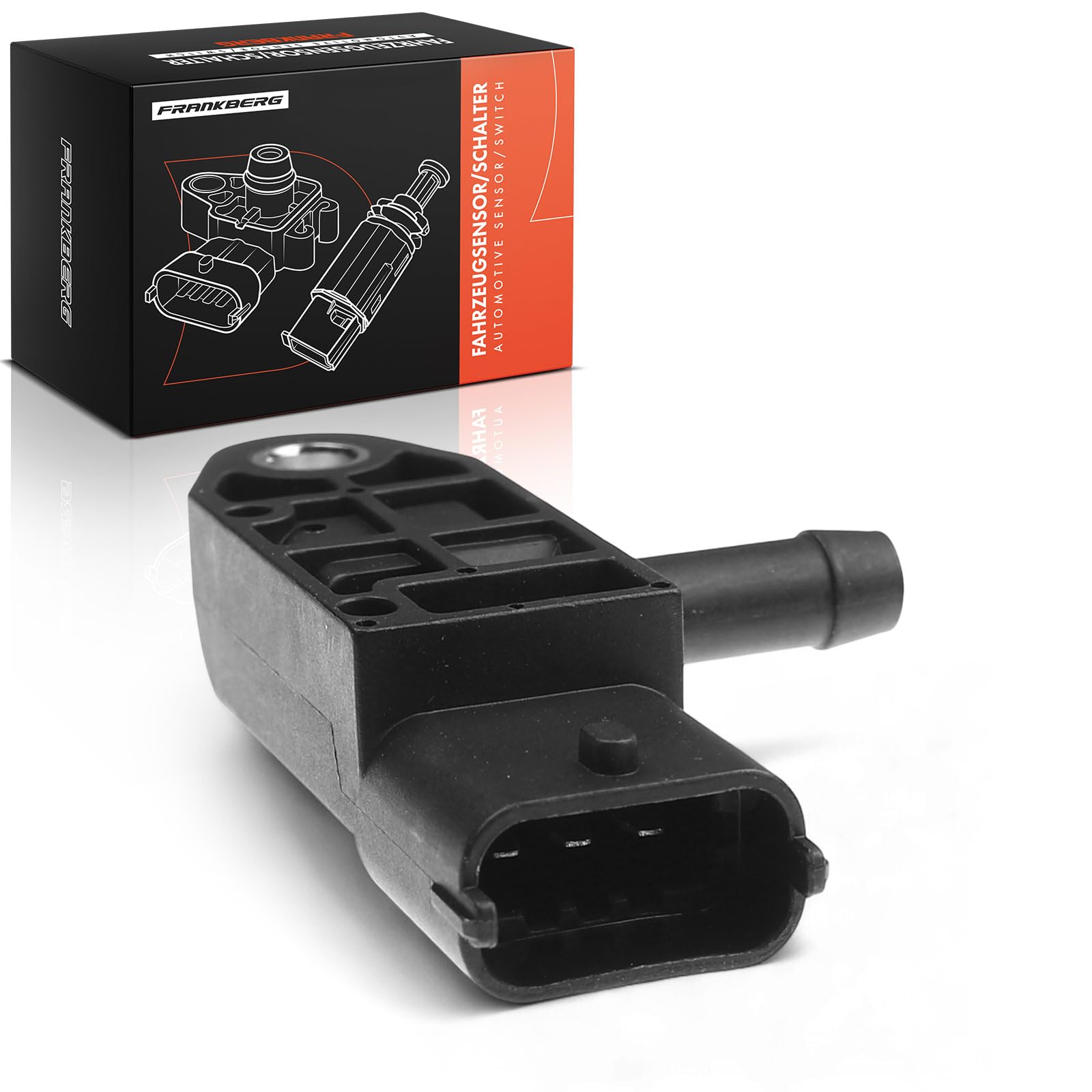Frankberg Capteur de pression d'échappement 55198717 | Compatible avec: Corsa D S07, Idée 350, Sedici 189, Swift III EZ MZ, Astra H GTC A04, Astra H Twintop A04