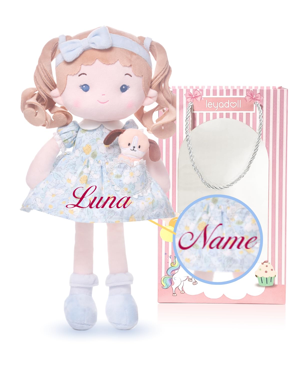 LeyaDoll soft baby doll-Daydream-Lily-and-Her-Pet-Dog โ image 1