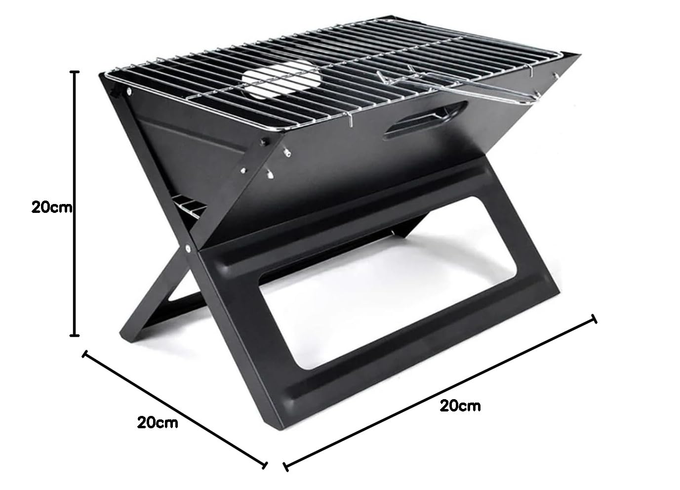 BARBECUE PLIABLE EN FORME DE X