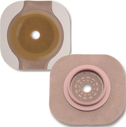 Hollister 14202 New Image Flat Flexwear cortado para adaptarse a hasta 1-1/4", barrera cutánea, código de color verde, paquete de 5 – Tamaño de