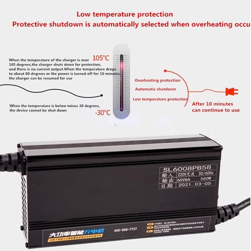 12A Charger for 48V 60V 72V 84V Lithium Battery 13S 54.6V 14S 58.8V 16S 58.4V 67.2V 20S 84V Li ion 73V 87.6V Lifepo4 Battery (Color : 24S Lifepo4 87.6V, Socket Standard : UK 220V)