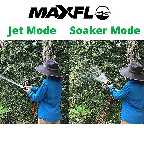 Fireman Style Hose Nozzle | Heavy Duty Hose Spray Nozzle | Garden Hose Nozzle | Water Hose Nozzle | Brass Hose Nozzle | Spray Nozzle For Garden Hose | Universal Fit Garden Hoses | 2 Extra Washers #TOP1