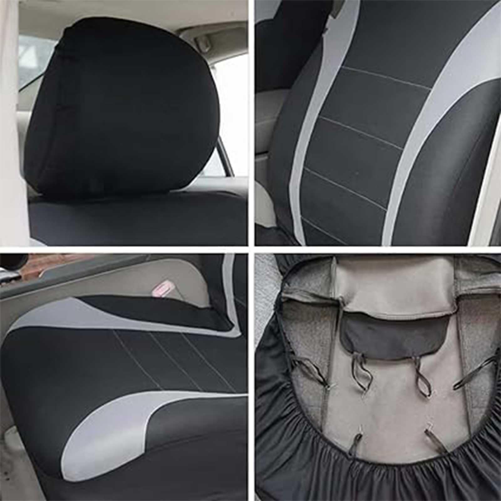 Housses De Siège Avant De Voiture, pour Renault Clio 3 2005 2006 2007 2008 2009 2010 2011 2012 Imperméable Antidérapant Housses De Siège Avant Coussins Couvre Protections Siège,Grey