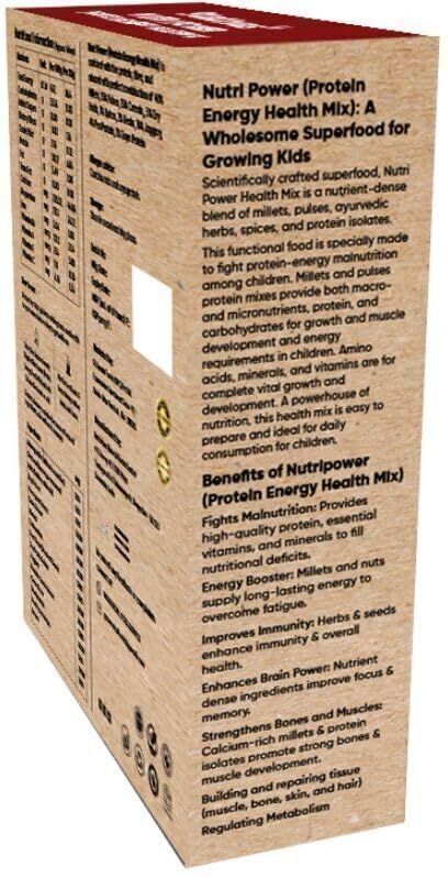 Image of Nutri Power Energy Health Mix | 30g Plant Protein | Millets + Dry Fruits + Soy Protein | High Protein & Fiber Blend | Children & Adults | Daily Wellness Drink | 400g
