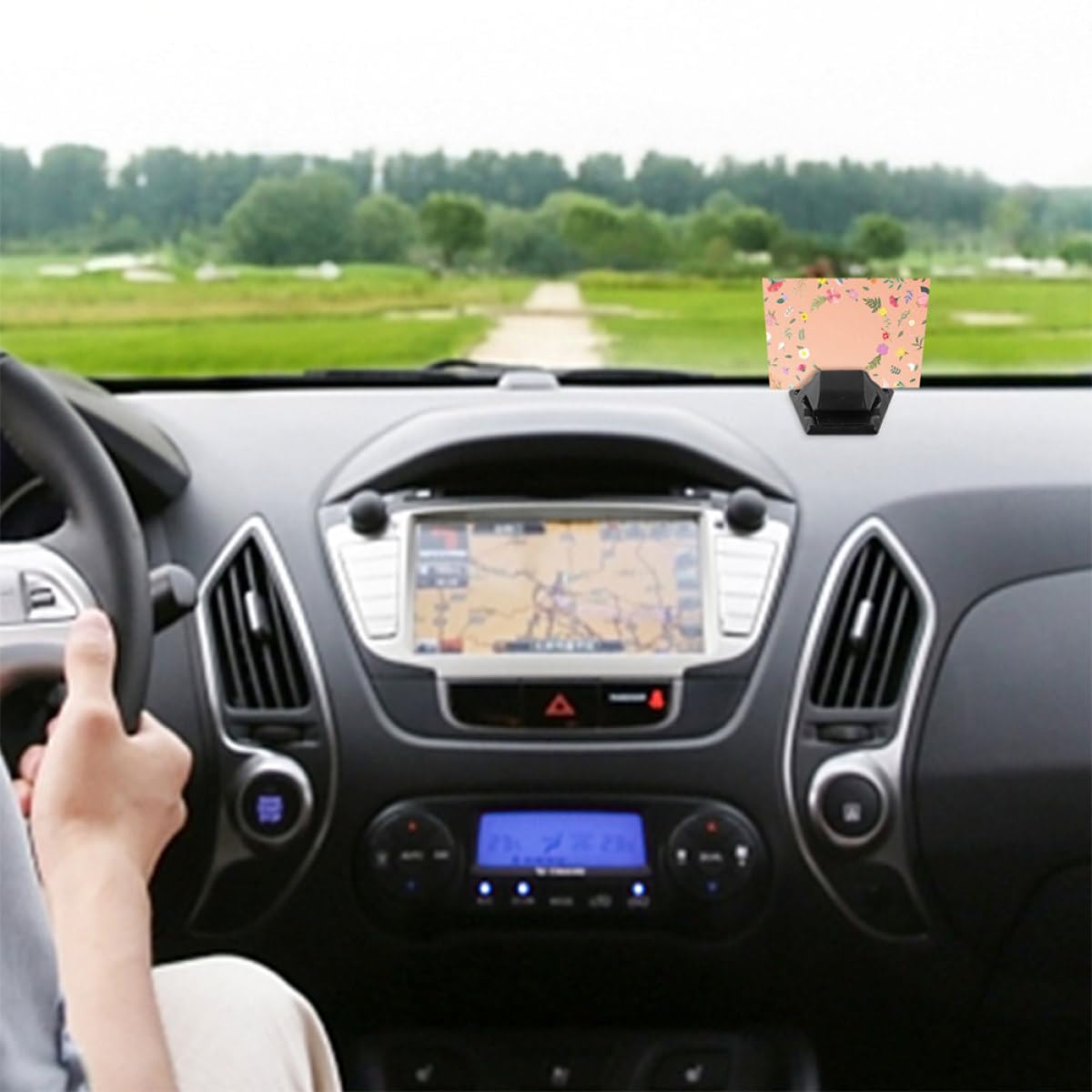 Clip de Voiture pour Cartes, Porte-cartes ABS Noir, Tableau