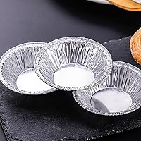 Vista 5 de Kichvoe 250pcs desechables tartas tartas tazas de papel de aluminio para tartas para hornear suministros de fiesta