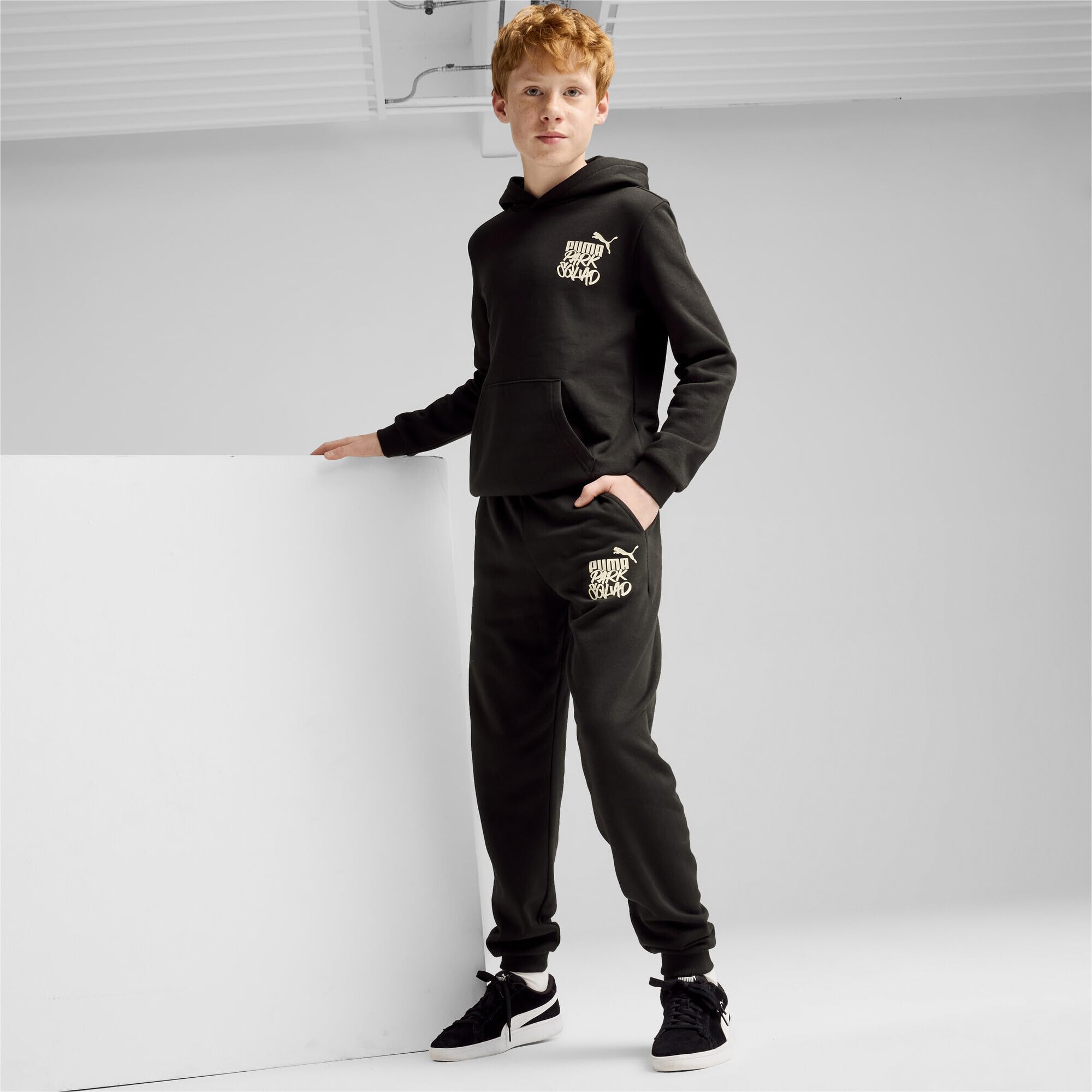 PUMA ESS+ Mid 90s Sweatpants FL B - Pantalones de Punto Niños