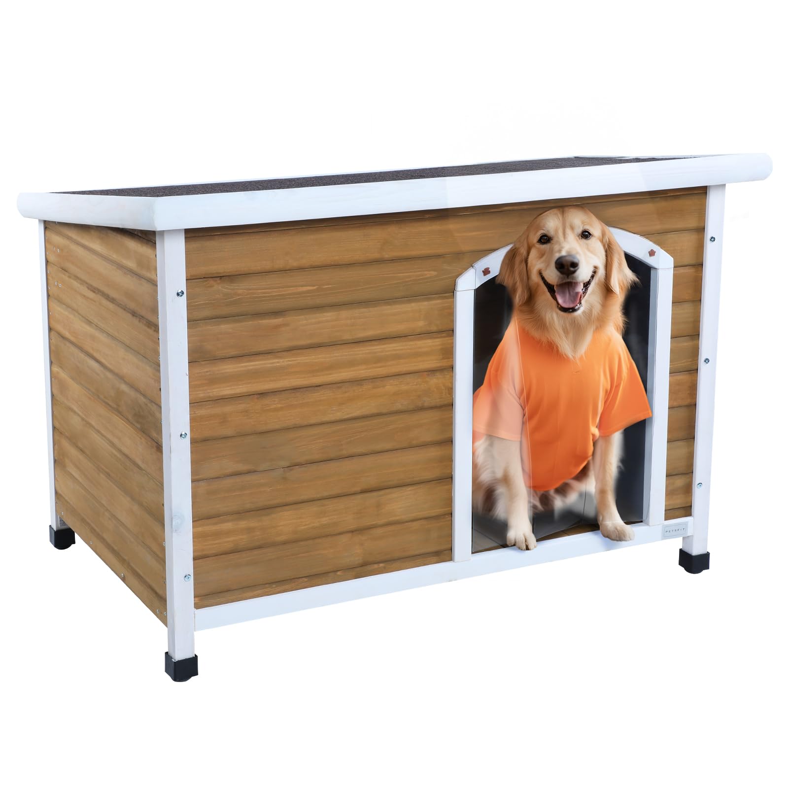 ドッグハウス Amazon.com : Petsfit Wooden Dog House for Medium to Large