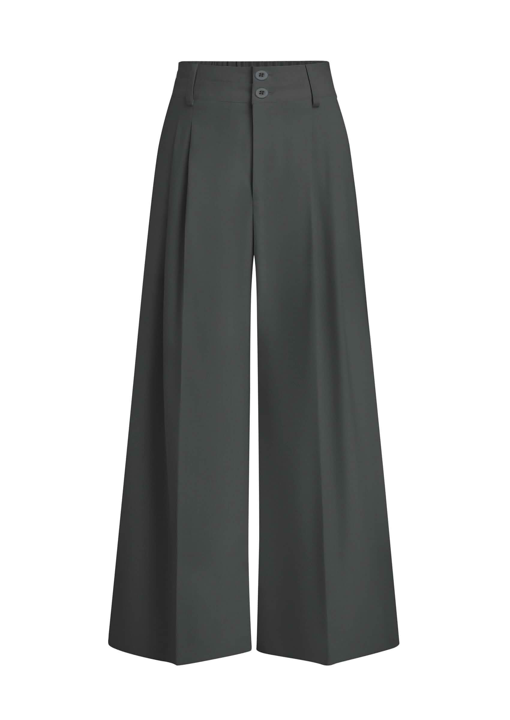 PRETTYGARDEN Women's High Waisted Wide Leg Dress Pants Business Casual Slack Trousers,Flowy Pleated Palazzo Pants,with Pockets,Professional Interview Outfits,Office Work Clothes