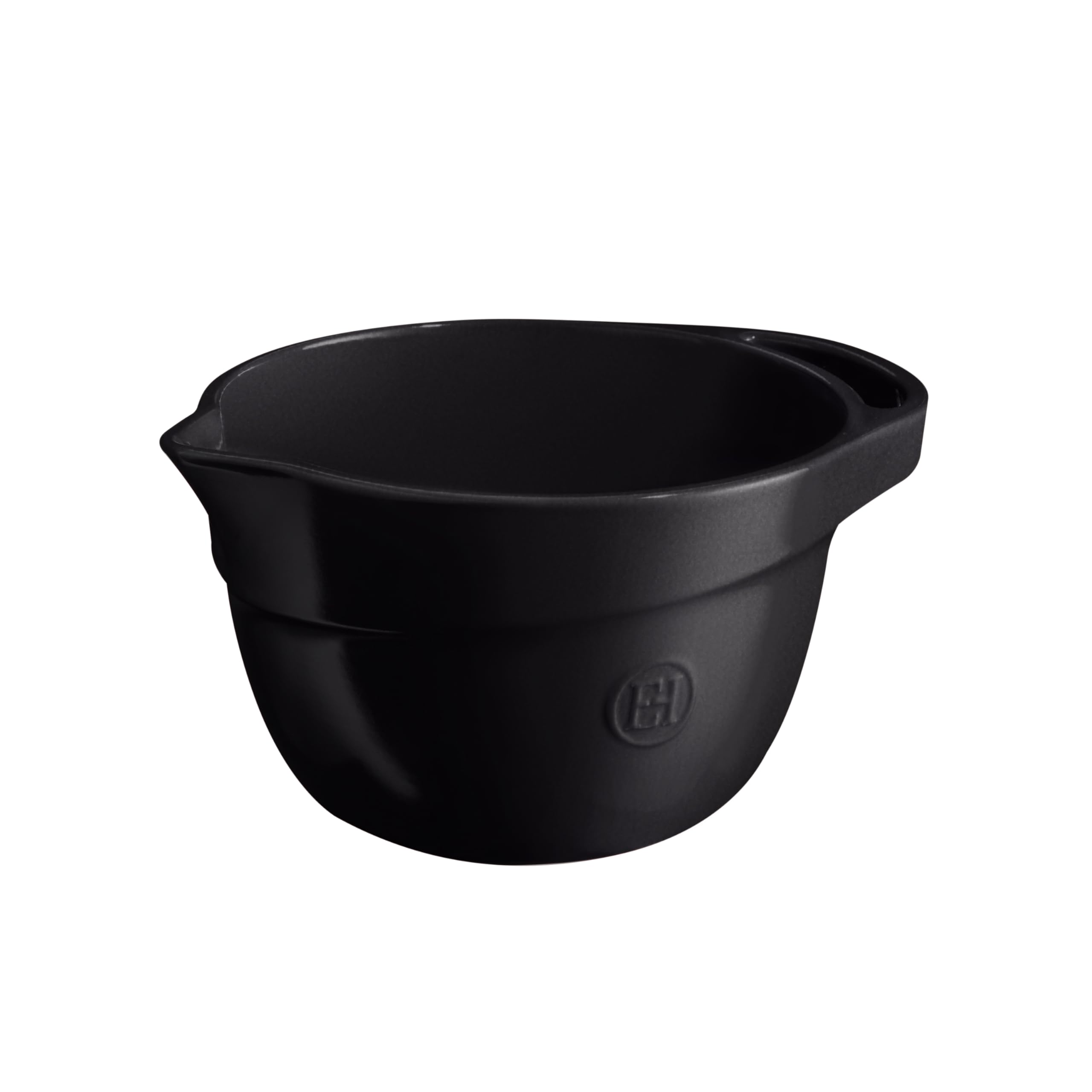 Emile Henry Bol de Préparation 2,5 L – Céramique Haute Résistance HR® – Mélange Facile et Versement Précis – Coloris Truffe – Fabriqué en France