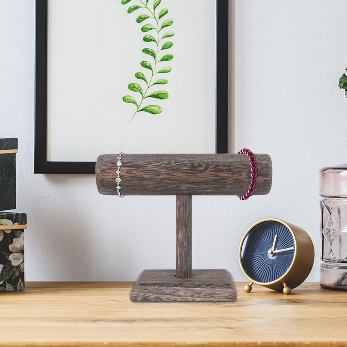 2 Stück Stirnbandständer Leichter Haarspangen Organizer Halter Praktischer Kopfband Displayständer für Schreibtisch und Ladentheke in Kaffee