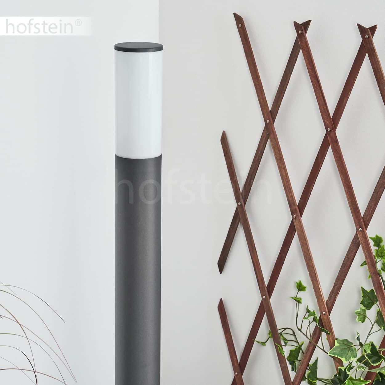 Caserta Außenwegeleuchte 80 Cm Mit Bewegungsmelder – Gartenlampe Anthrazit/Weiß, IP44, E27, Ohne Leuchtmittel