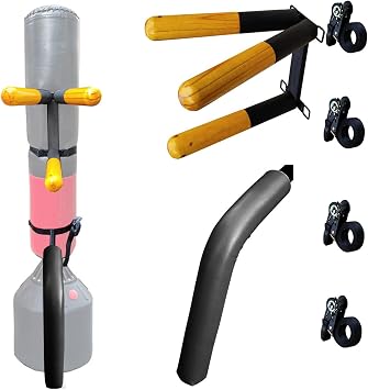 YANBI Wing Chun Wooden Dummy Free Standing, Adjustable Kung Fu Wing Chun Training Device, Portable Spring Dummy for Indoor Soft Object/Sandbag