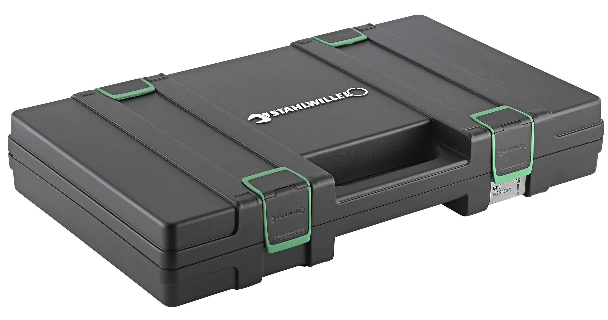 STAHLWILLE Zestaw kluczy dynamometrycznych 4-częściowy 8-200 N·m | z grzechotką 3/8" + 1/2" | w pudełku z tworzywa sztucznego | Made in Germany