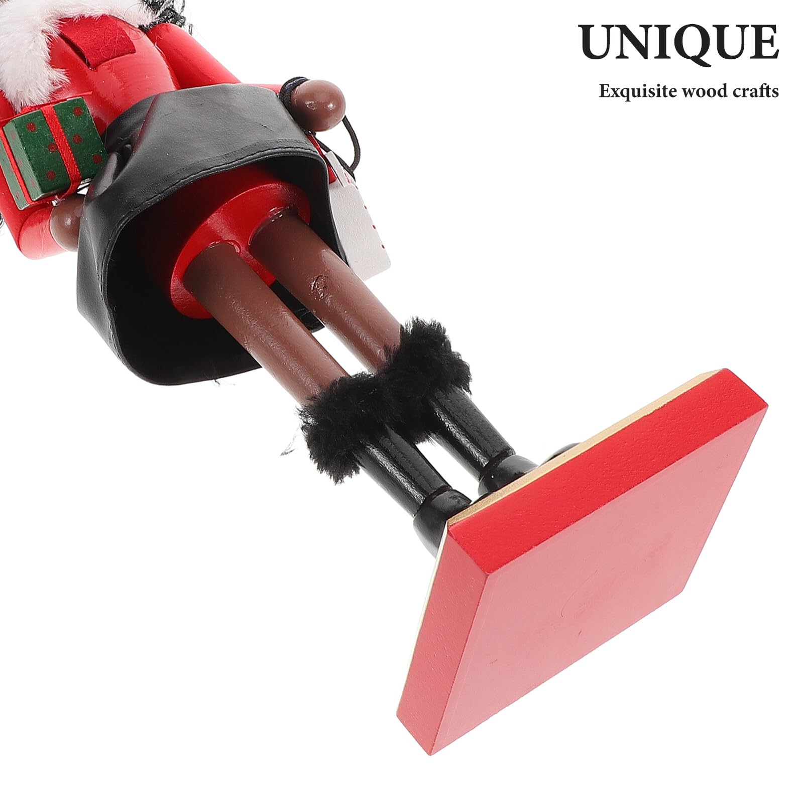 Cabilock Holz Nussknacker Figur für Weihnachten Dekoration Tisch Nussknacker aus Holz für Party Weihnachtsdeko mit Traditionellem Motiv