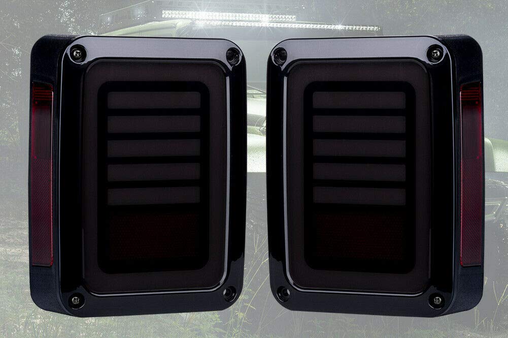 Baceyong - 2 luci posteriori per auto Euro versione 9-32V, LED sinistra e destra, luci di stop per frecce per Wrangler JK 07-17