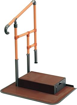 Amazon | ヤザキ あがりかまち用たちあっぷ 片手すり ステップ台付