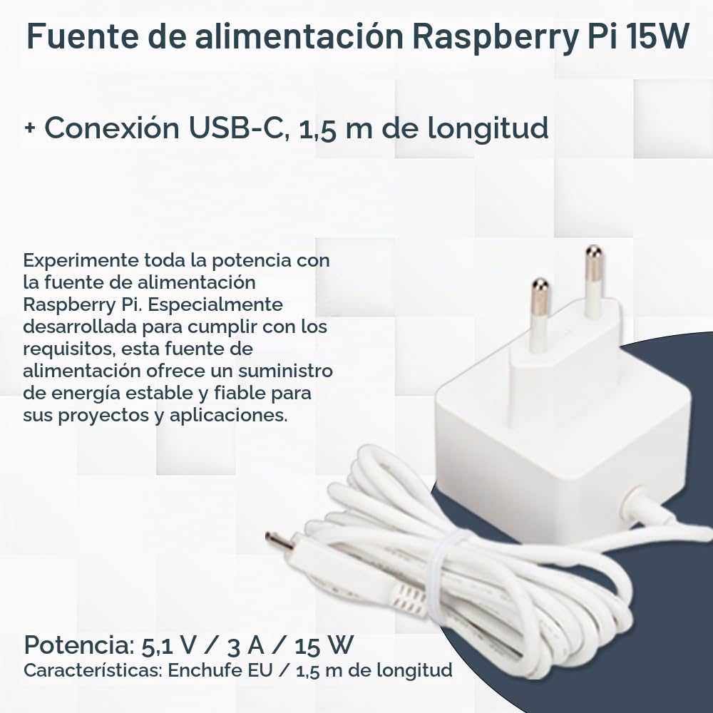 Raspberry Pi 4 8GB Starter Kit | Ultra 64GB SD Card | Fuente de alimentación USB-C 15W | Carcasa | Cable 4K Micro HDMI | Juego de disipador de calor | Raspberry Pi 4 Model B 8 GB RAM
