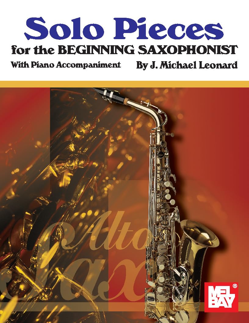 Solo Pieces for the Beginning Saxophonist partitions de saxophone débutant avec piano