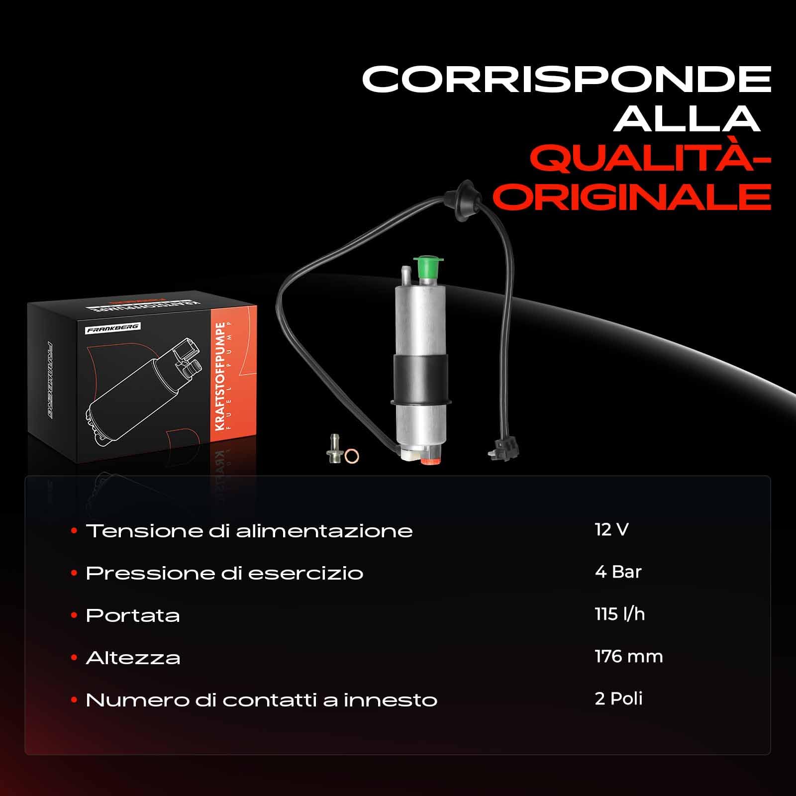 Pompa Sostituzione per carburante Sostituzione per Classe C W202 S202 C180 C200 C230 C240 C280 A208 CLK200 CLK230 CLK320 CLK430 1993-2002 0004706394 | Compatibile con: CLK C208, Classe C W202, Classe C Modello T S202, CLK Cabriolet A208