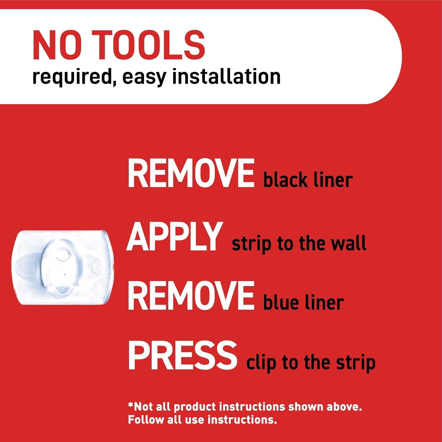 Command™ Clear Decorating Clips with Clear Strips CL026-60, 60 Clips + 68 Strips/Pack