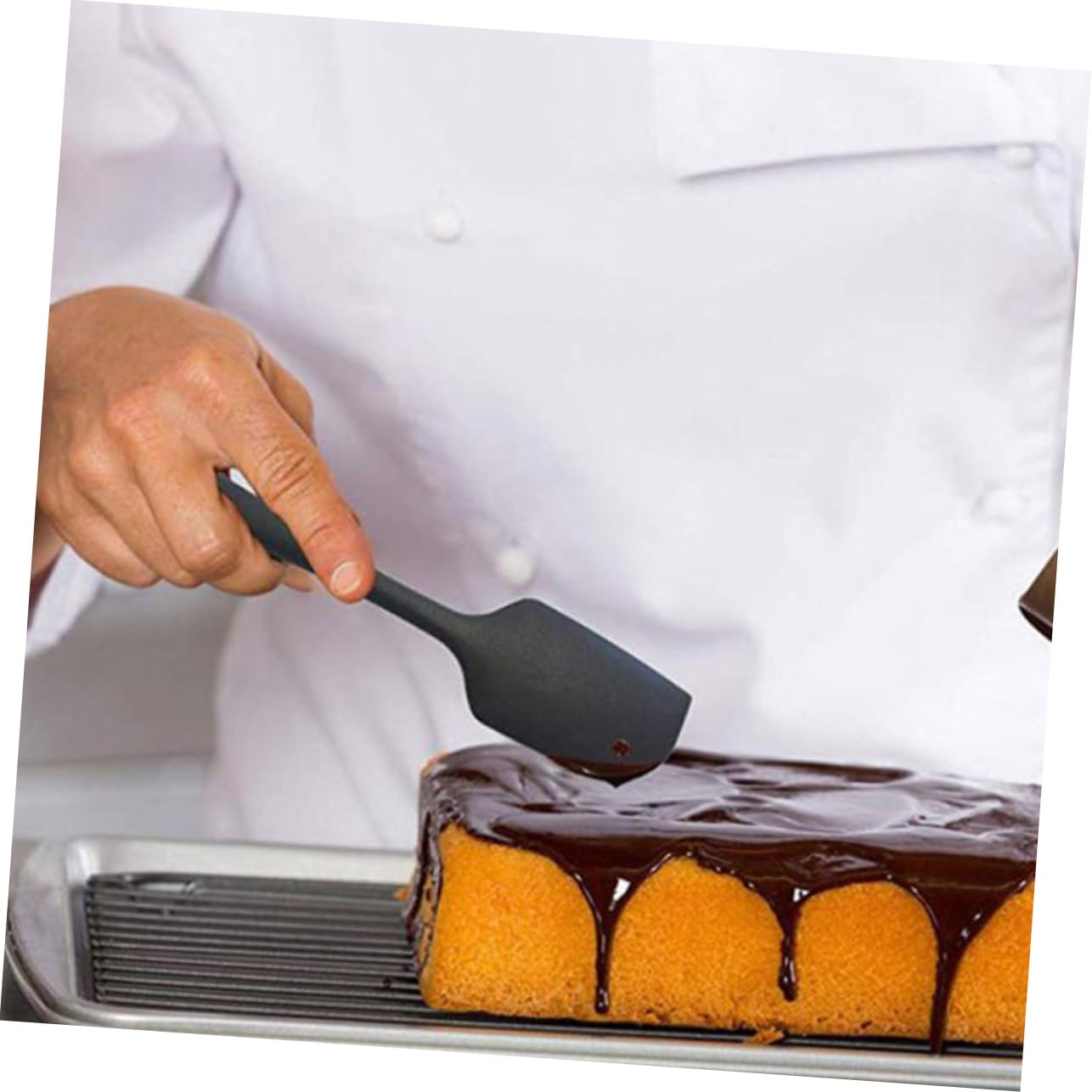 IMIKEYA 1set Utensili da Cucina Silicone Spatole Flessibili per Torte e Strumenti da Forno Resistenti al Calore e Non Appiccicosi