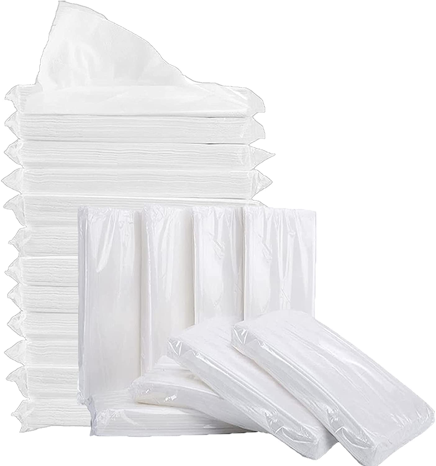 100 Count Face Tissue, Cotton Facial Dry Wipes, Deep Cleansing Disposable Face Towel Cotton Tissue, Multi-Purpose for Skin Care, Make-up Remover Wipes, Face Wipes and Facial Cleansing Napkins-image-38