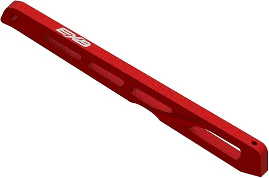 ARRMA Rear Center Aluminum Chassis Brace, 140mm Red EXB, ARA320567