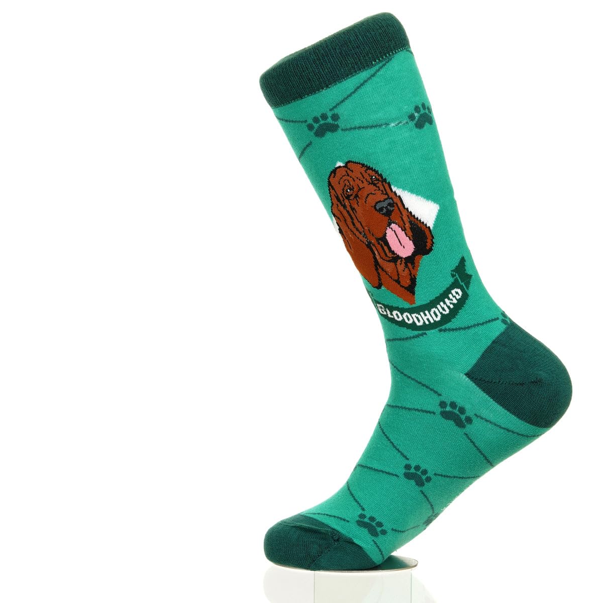 Sock Atomica Unisex Bloodhound Fancy Colorful Cotton Comfy Novelty Funny Dress Socks Pets Patterned, Large