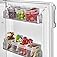 3 Pack Refrigerator Organizer Box, Plastic Refrigerator Side Door Storage Containers, Space-Saving Organizer Bins for Fr