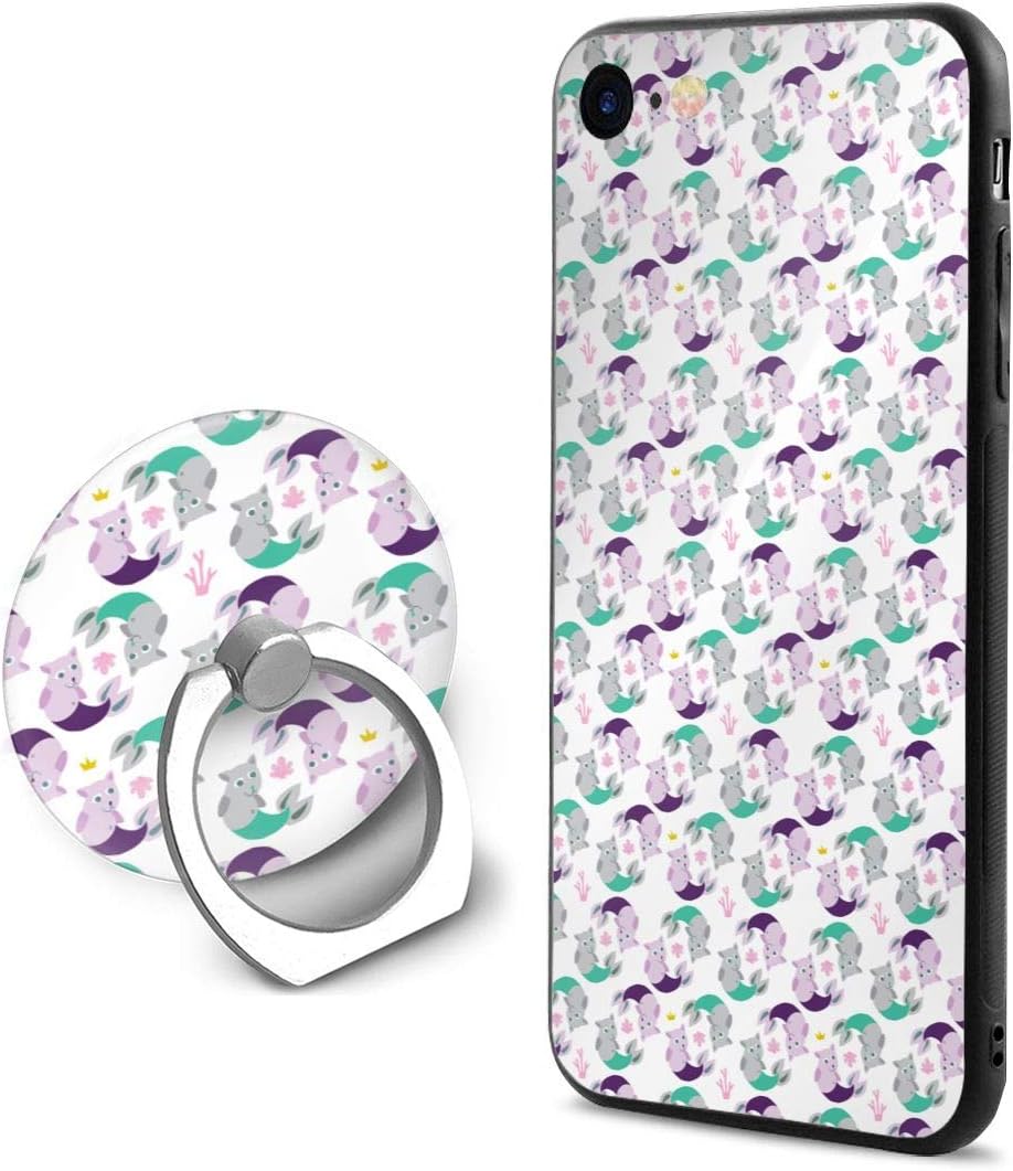 iPhone 8 Case/iPhone 7 Case Cat Mermaids Slim Fit Shell Hard Plastic Full Protective