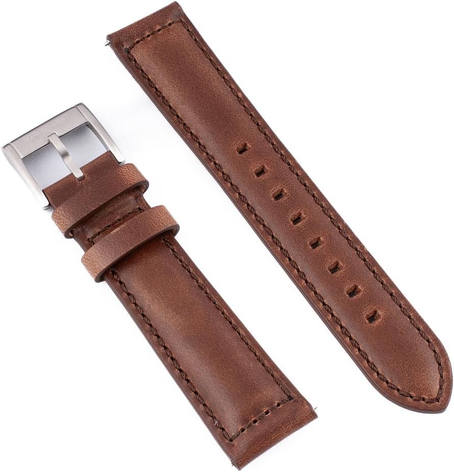 StrapHabit Horween Chromexcel Leather Watch Strap - Quick Release Watch Band Replacement - for Men and Women 20mm 22mm