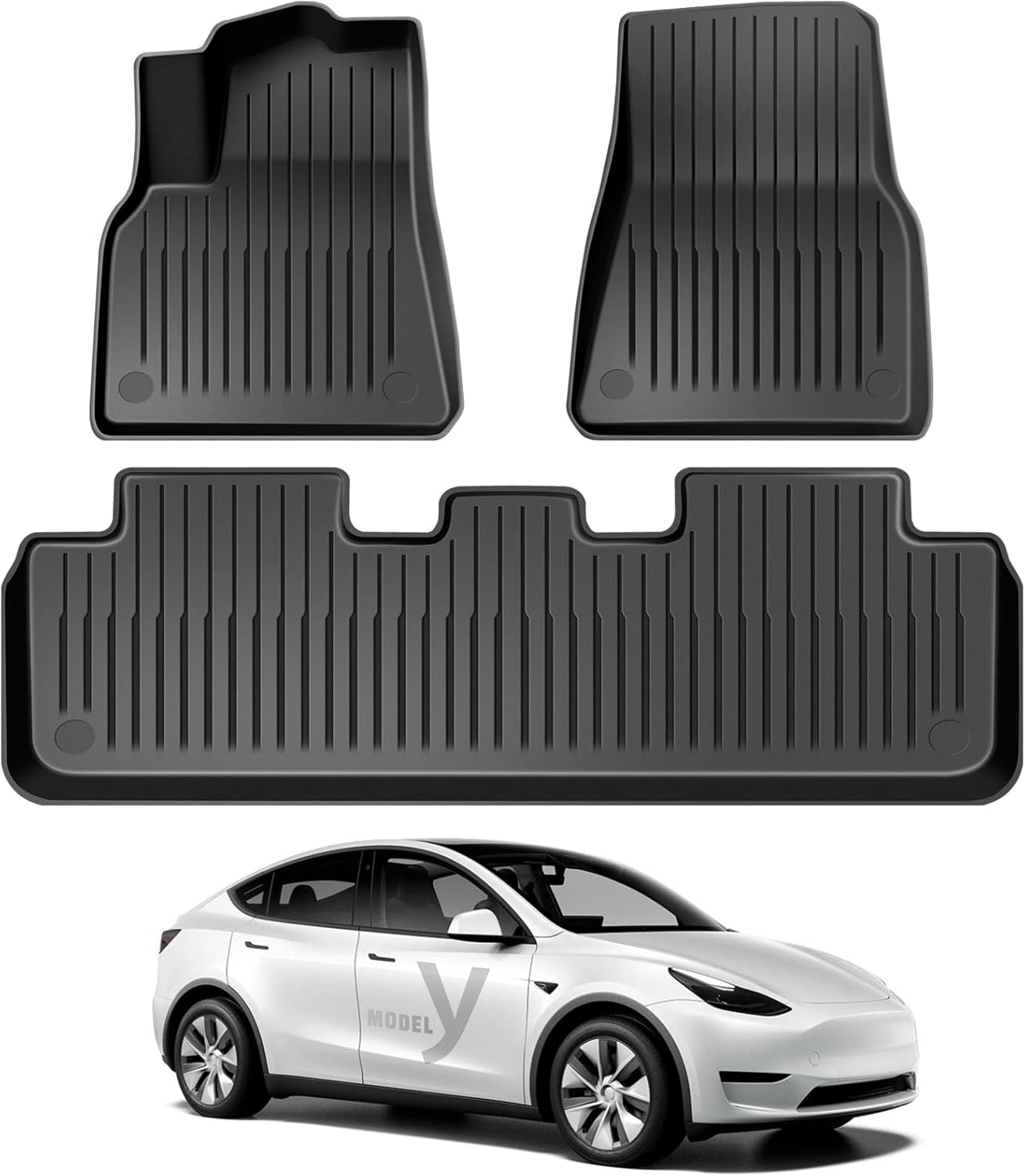 Maysoo Tesla Model Y Floor Mats, Tesla Model Y 5Seat 2020