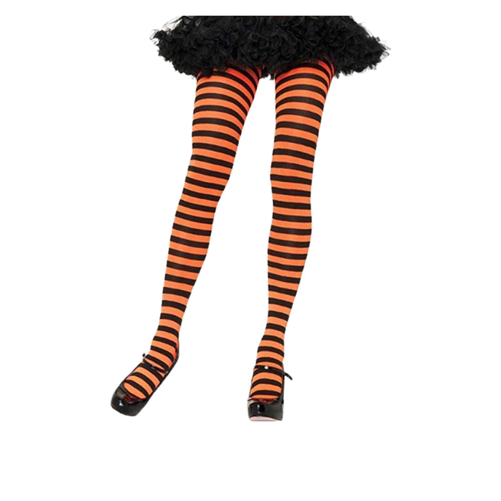 Maxtonser Womens Rainbow Mulitcolor Tights Opaque Microfiber Stockings Footed Pantyhose Christmas Costume Accessories
