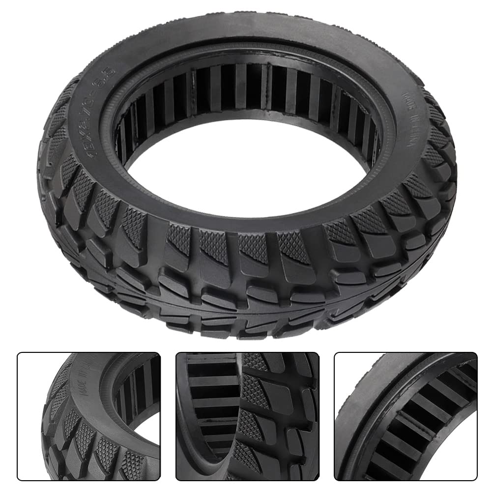 Pneu solide pour scooter, 10 pouces 10x2,70-6,5 Pneu plein 70/65-6,5 Universel pour trottinette électrique Jayruit