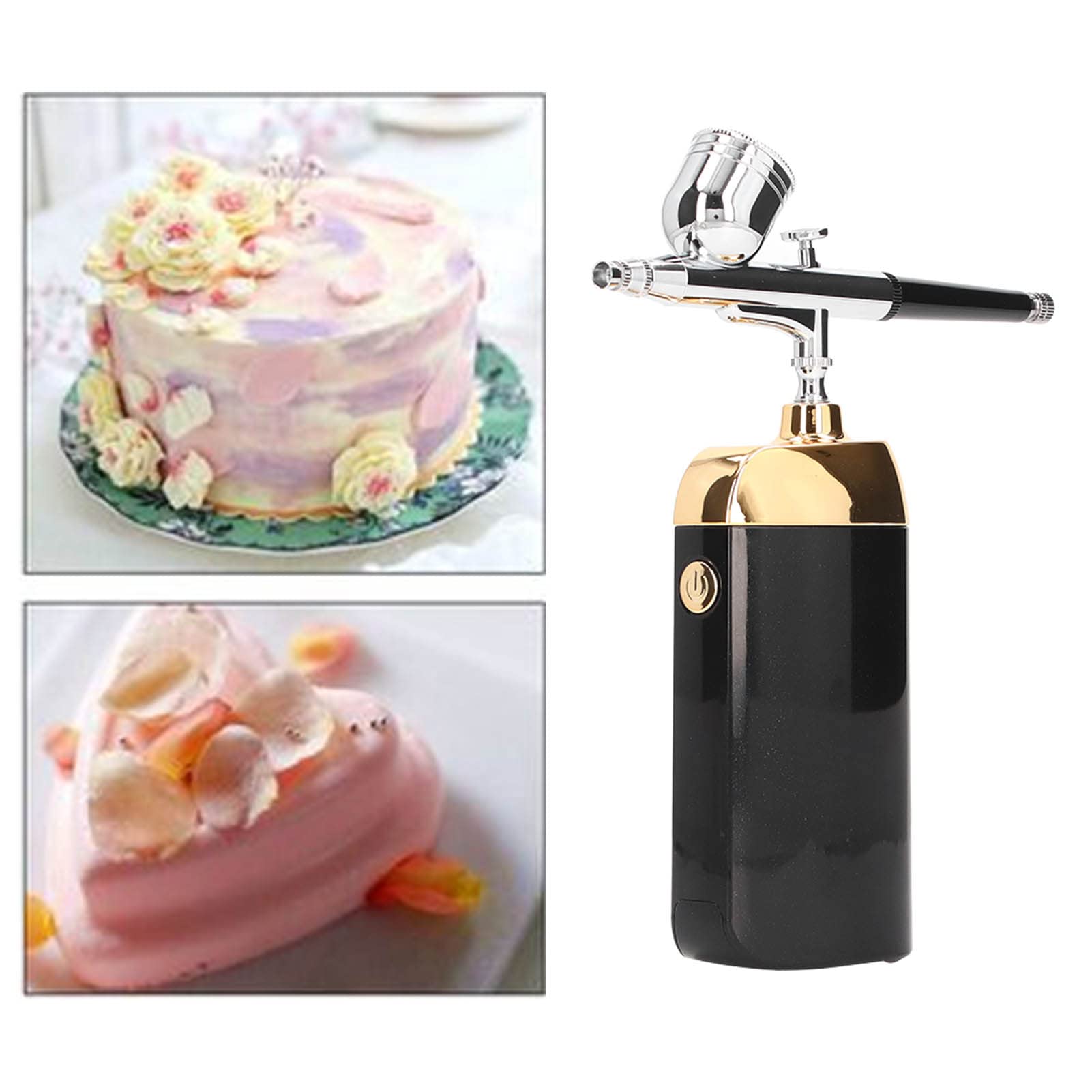 Fine Atomization Facial Mist Sprayer, Portable Oxygen Facial Airbrush, Cordless Makeup Airbrush for Facial Mist, Makeup, Cake Decorating(Black)