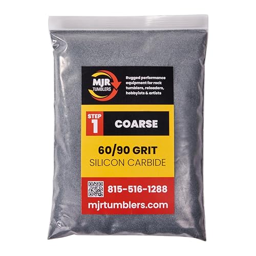 5 libras de grano de pulido de roca de carburo de silicio grueso MJR Tumblers Premium 6090 para el pasoetapa 1, MJR Tumblers es una empresa