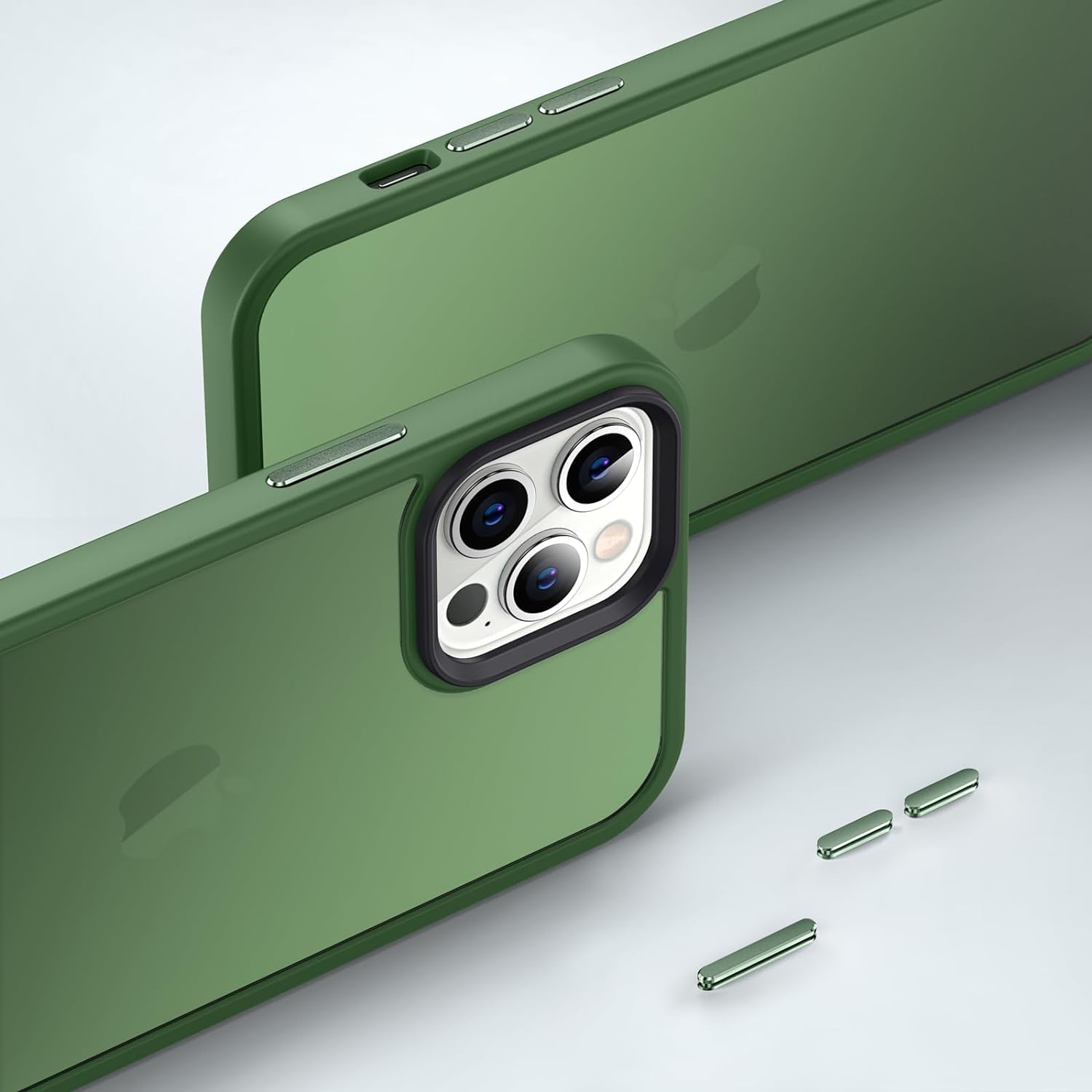 Anqrp Cover per iPhone 11, [Antiurto Antigraffio] [Militare Antiurto] Silicone Traslucido Case e