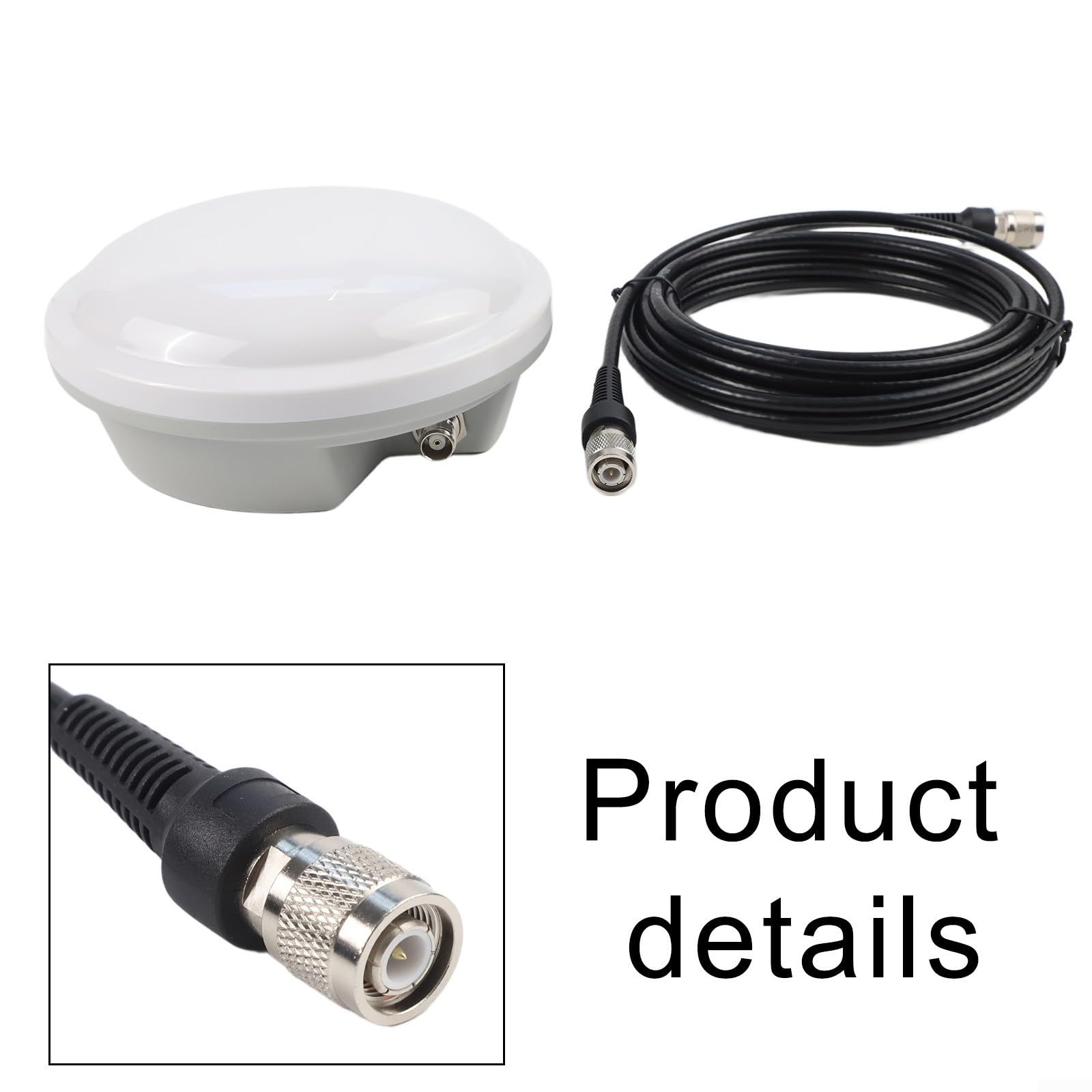 Antena GNSS AG35H de alta ganancia, antena de medición GNSS de frecuencia completa para mapeo agrícola y uso de montaje en techo, compatible con GPS L1/L2/L5, BDS B1/B2/B3, GLONASS G1/G2/G3, E1/E5