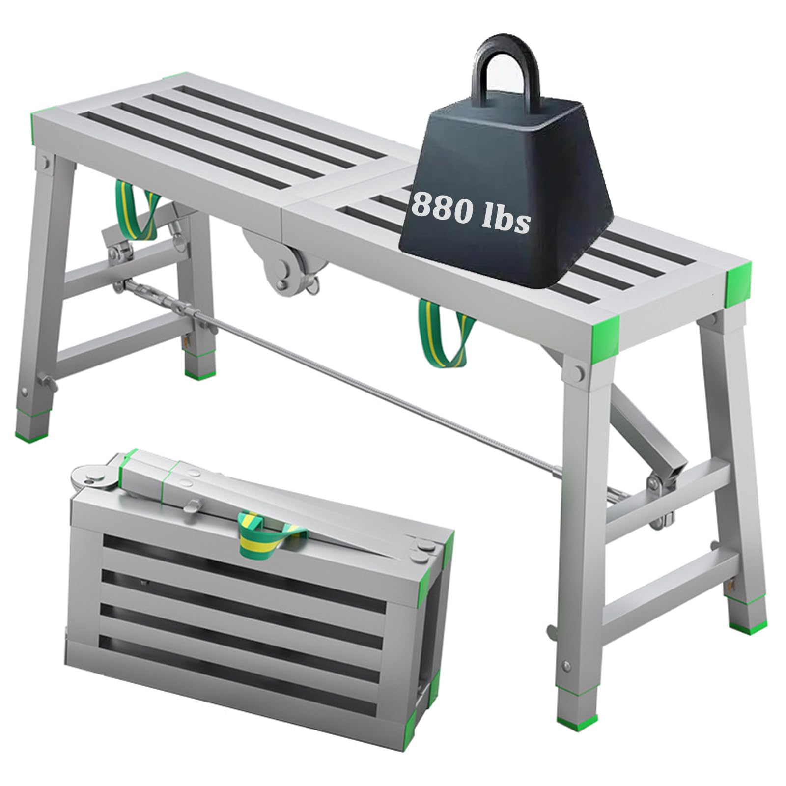 Échafaudage 30 cm de large réglable pour éviter la fatigue durant vos travaux