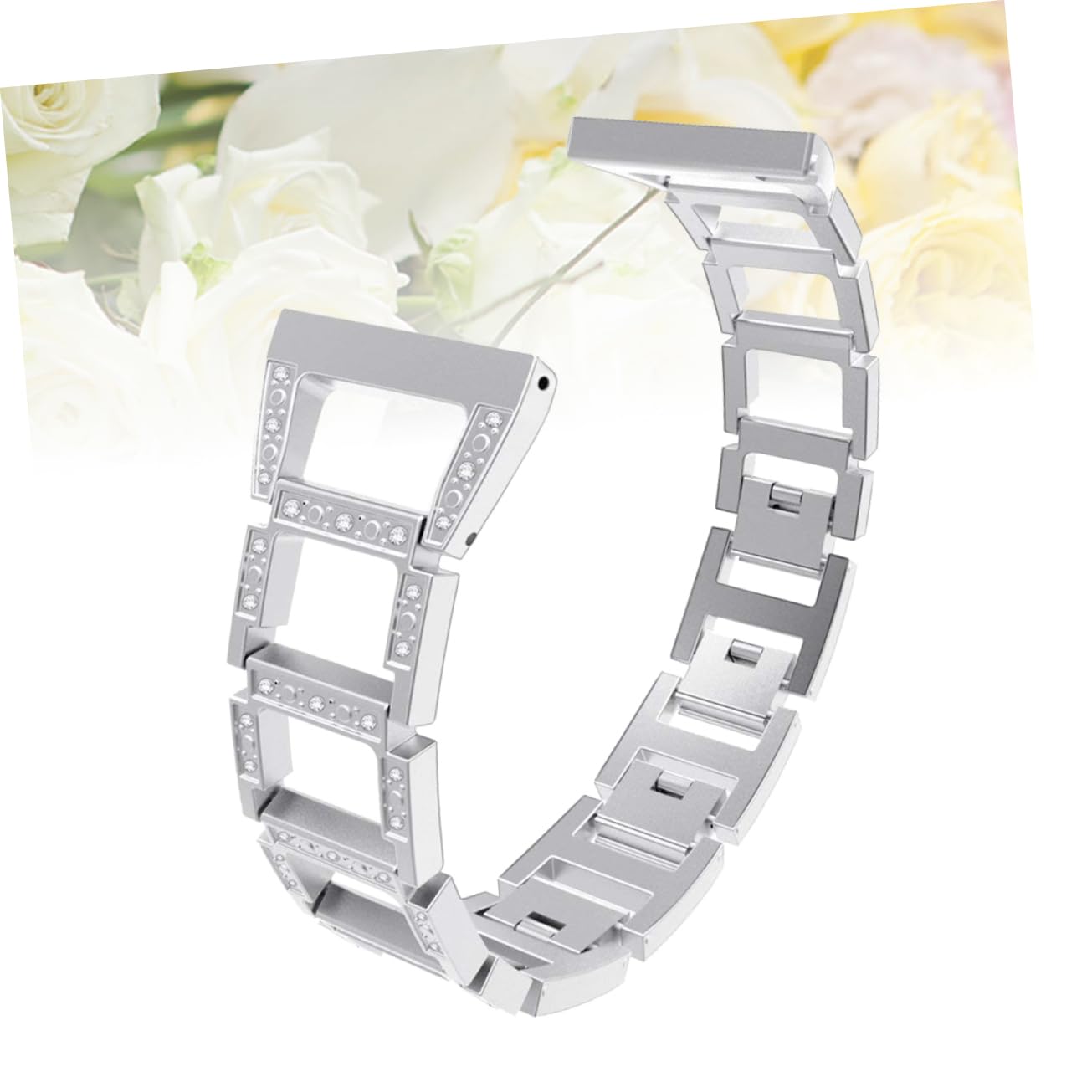 HOMSFOU ver reloj de reemplazo banda de reloj inteligente correa de reloj de pulsera accesorios para relojes inteligentes correa de reloj de acero inoxidable Golden