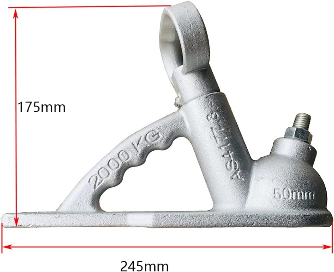 Trailer Hitch Trailer Hitch Trailer 2000kgs 3holes Casting Trailer Coupler Trailer Coupling Trailer Connector AU Style 50mm Hitch Ball Trailer Parts Heavy Duty and Sturdy