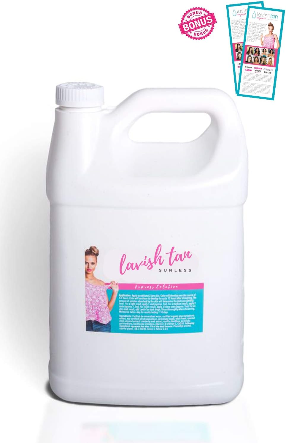 Best Organic Airbrush Spray Tan Solution - (128oz)