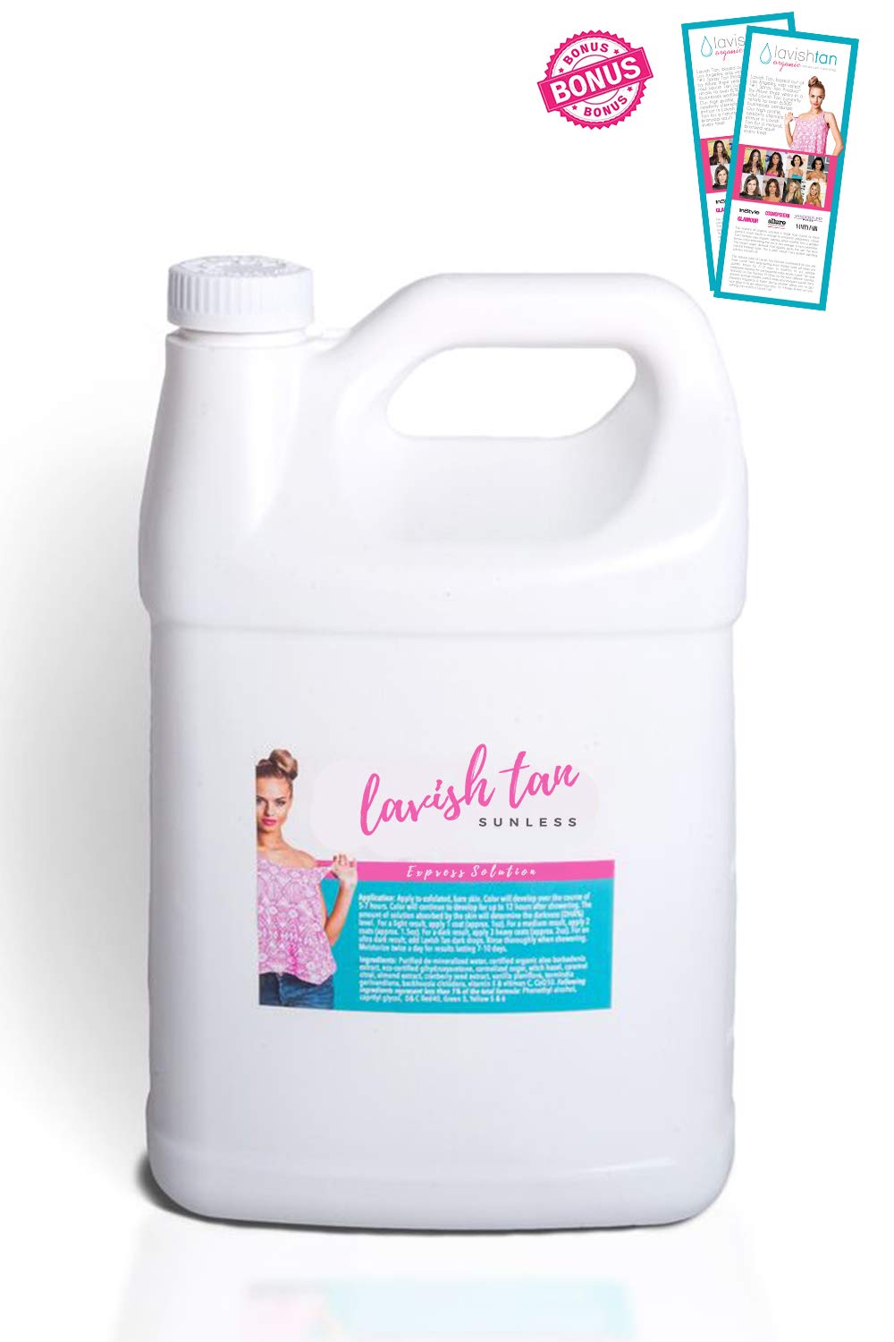 Best Organic Airbrush Spray Tan Solution - (128oz)